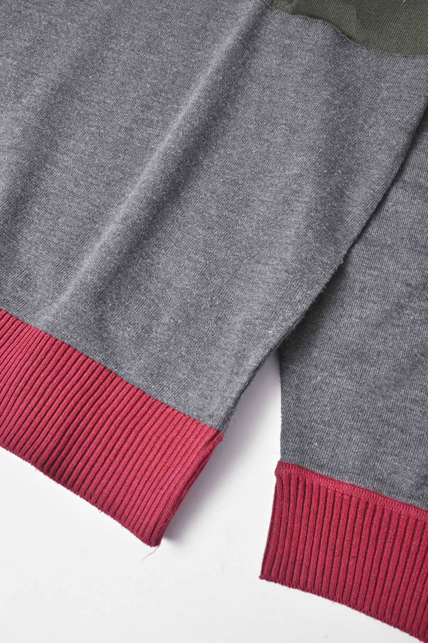 Fashion Men's Contrast Panels Design Sweater Men's Sweat Shirt First Choice 