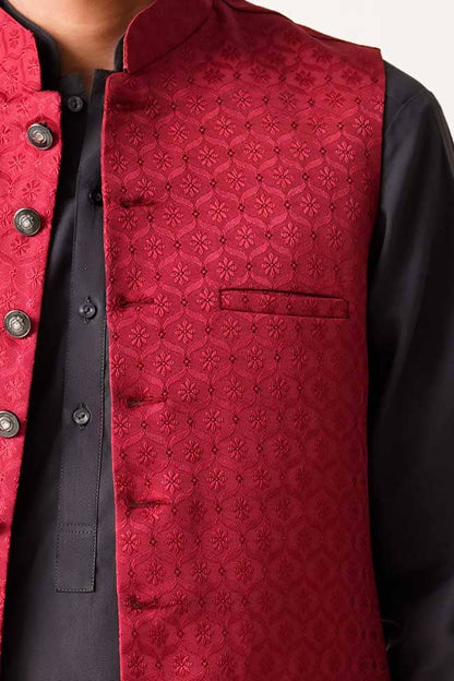 T2 Club Men's Textured Waistcoat