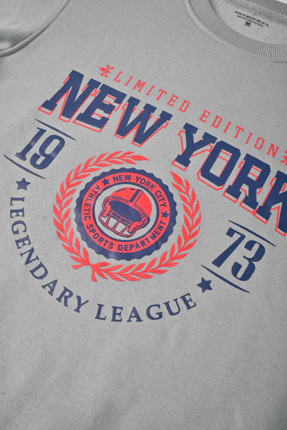 Polo Republica Men's New York Printed Fleece Sweat Shirt