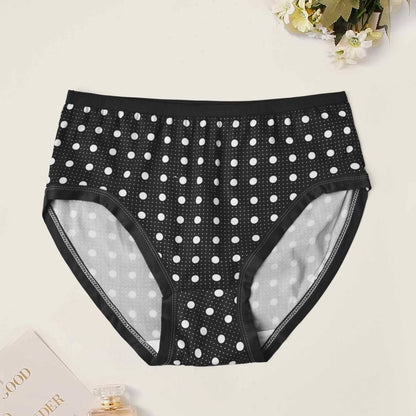 Women's Dots & Floral Printed Net Design Under Wear