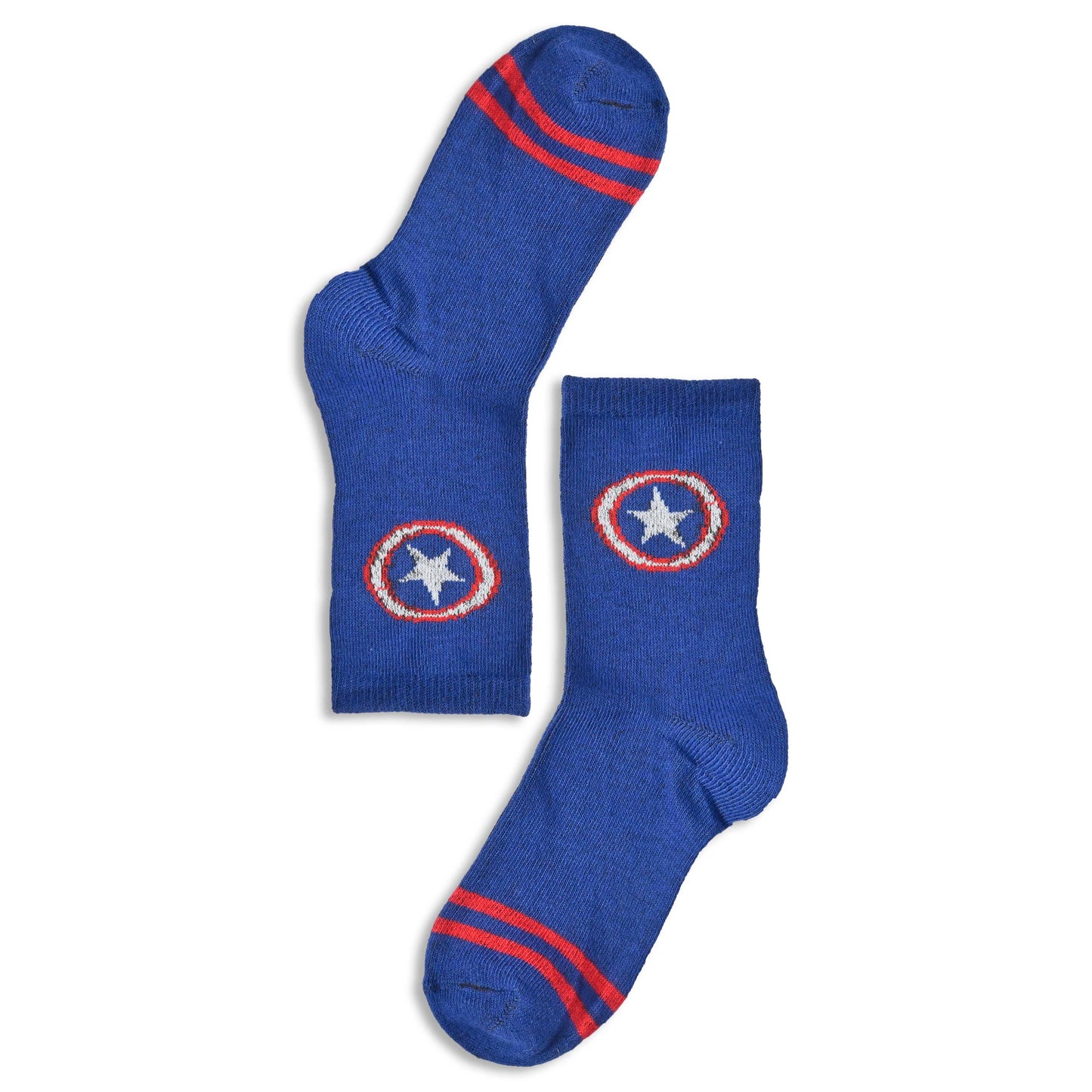 Kid's Superhero Logo Printed Socks