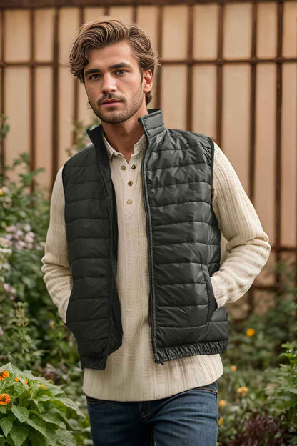 Burnt Soul Men's Body Warmer Puffer Gilet