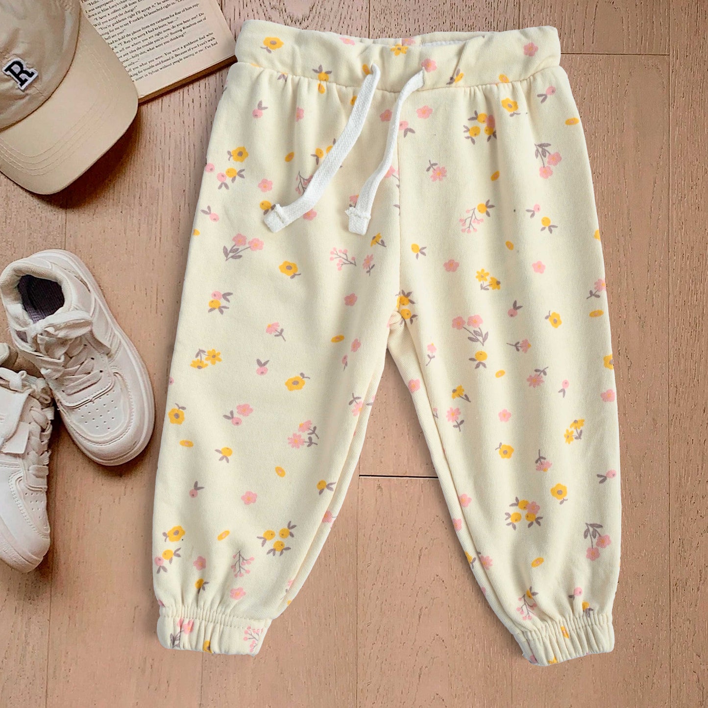 Lefties Kid's Floral Printed Terry Minor Fault Jogger Pants