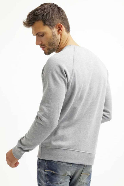 USPA Men's Raglan Logo Embroidered Fleece Sweat Shirt Men's Sweat Shirt Fiza 
