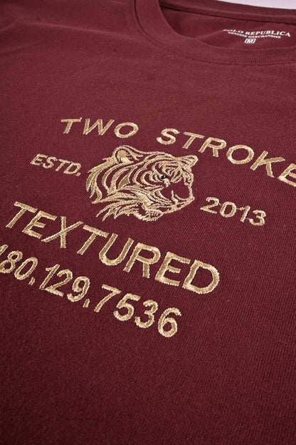 Polo Republica Men's Two Stroke Embroidered Crew Neck Tee Shirt