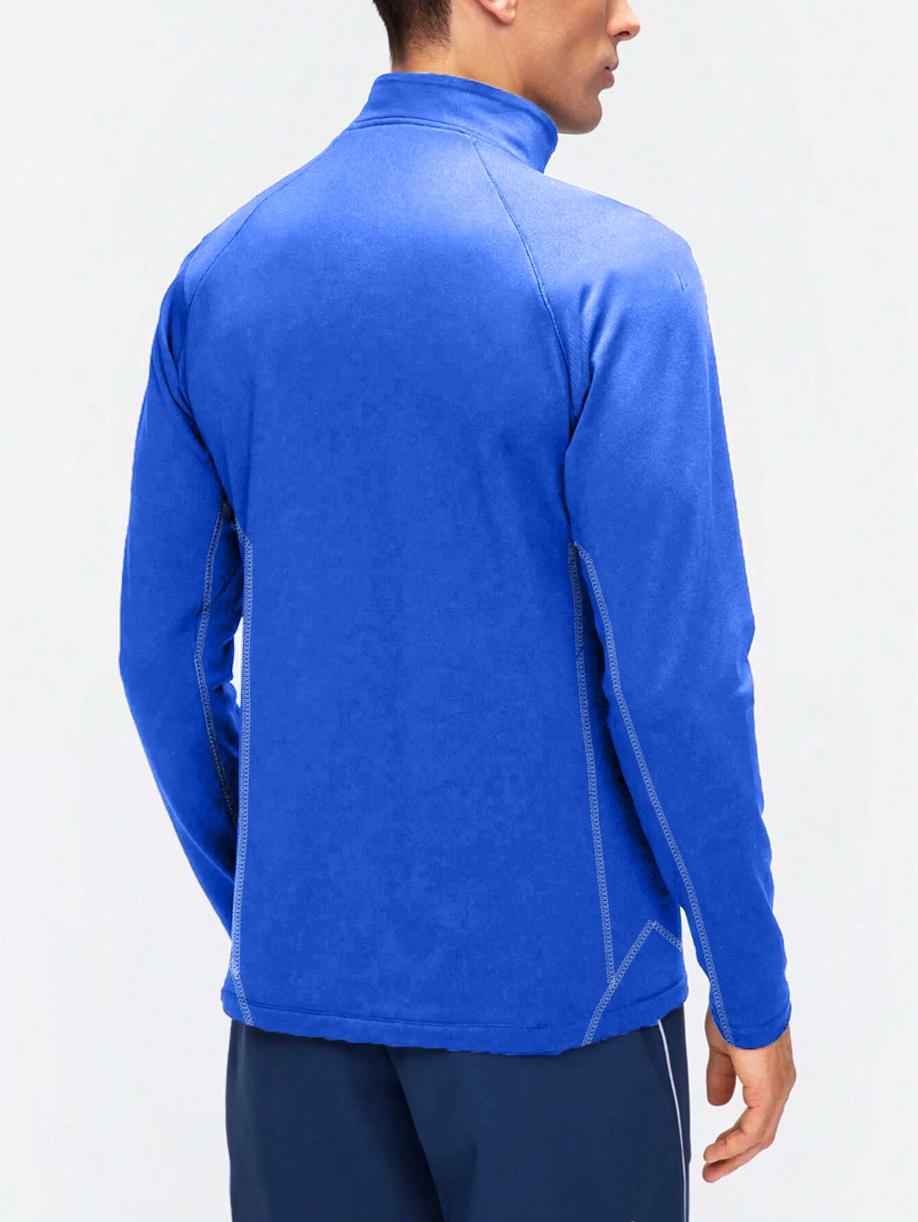 Proact Men's Threading Detail Style Activewear Quarter Zipper Sweat Shirt Men's Sweat Shirt HAS Apparel 