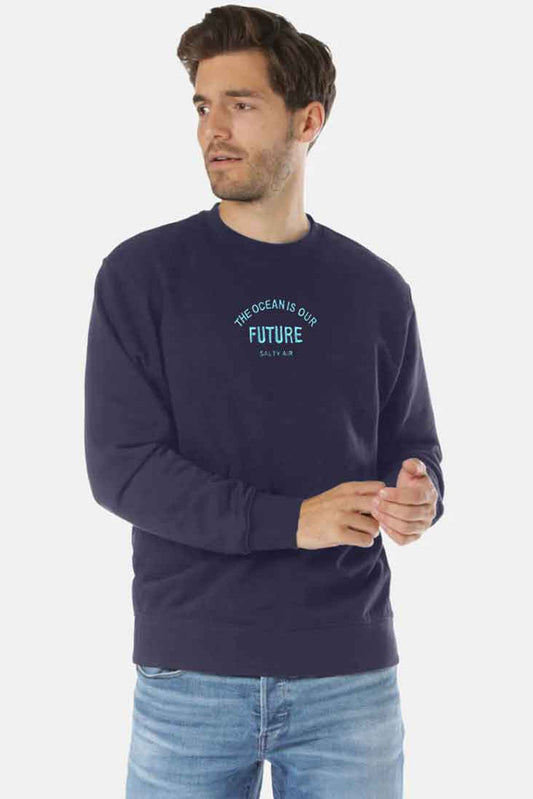 Polo Republica Men's Ocean Our Future Embroidered Fleece Sweat Shirt Men's Sweat Shirt Polo Republica 