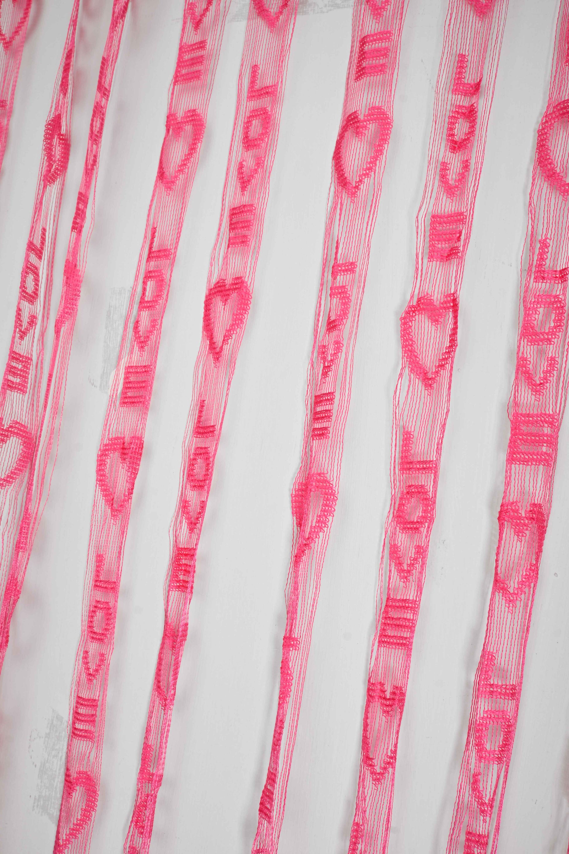 Love Heart Pattern Line String Window Curtains Curtain RAM 