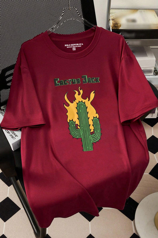 Polo Republica Cactus Jack Printed Crew Neck Tee Shirt Men's Tee Shirt Polo Republica 