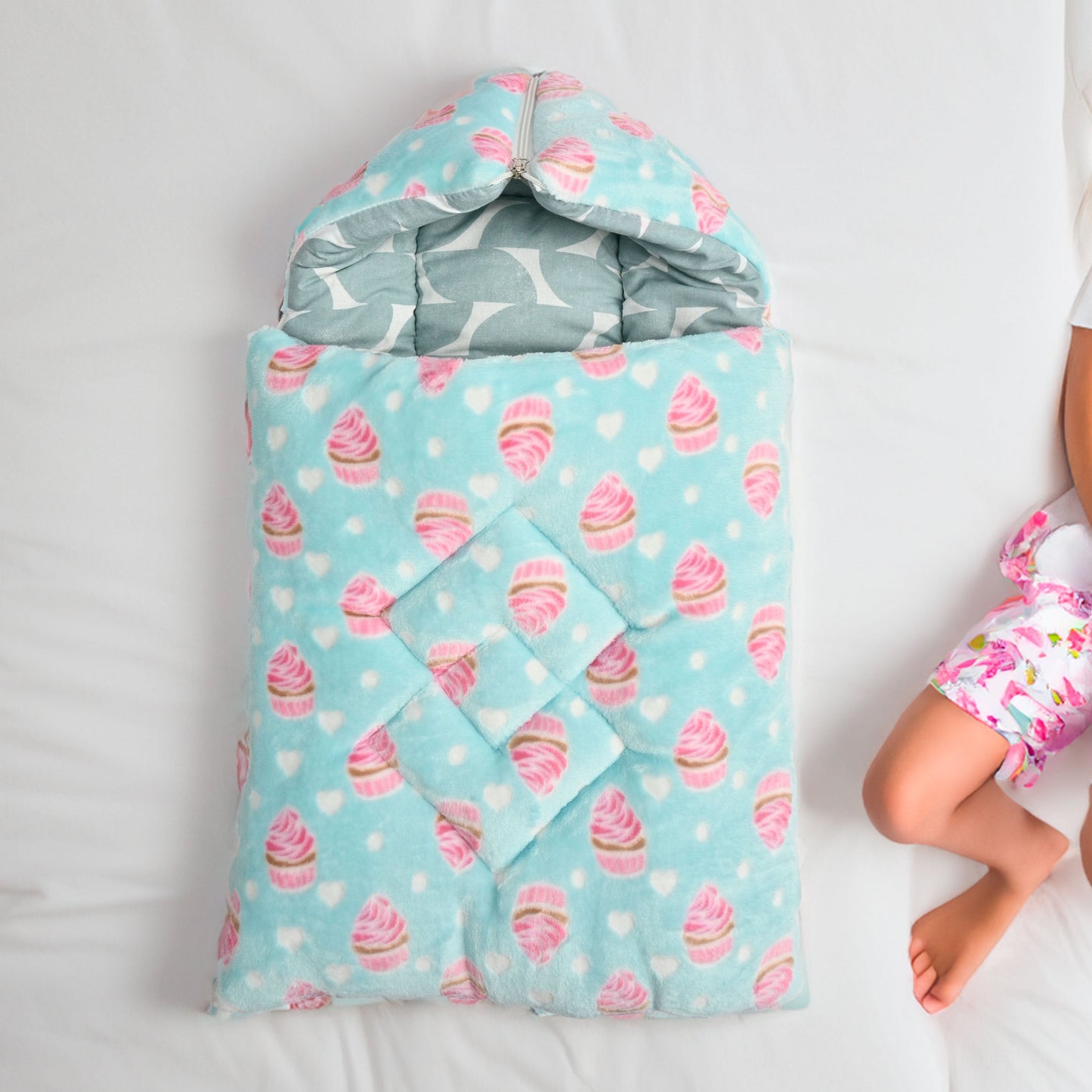 Style N Comfort Baby Lobos Sleeping Carry Bed Blanket RAM Turquoise 