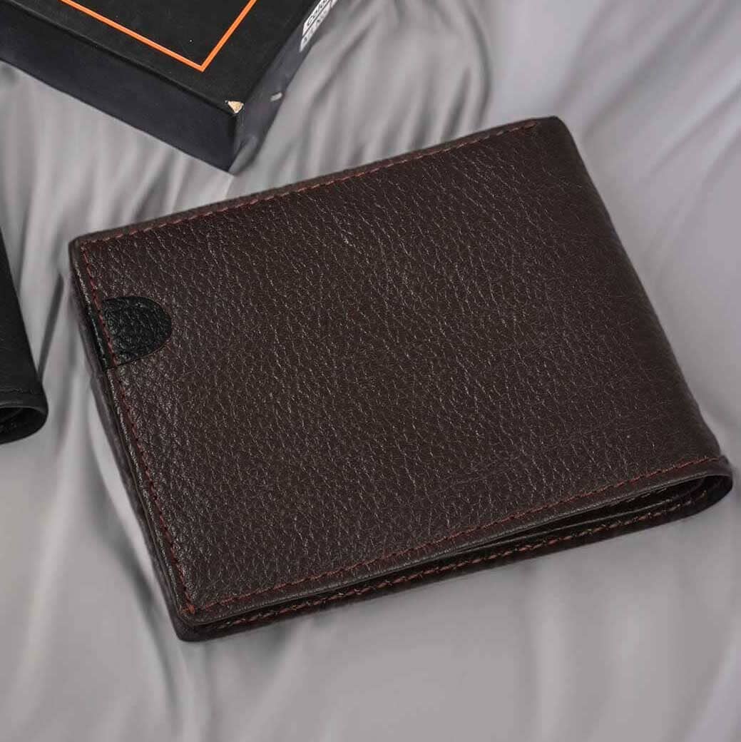 Oxenhide Men's KK-2 Genuine Leather Wallet Wallet Oxenhide Sale Basis Brown 