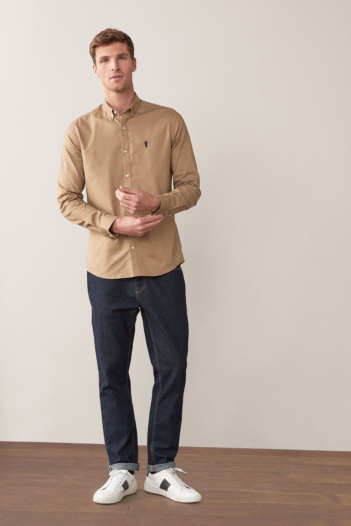 Polo Republica Men's Signature Pony Embroidered Solid Casual Shirt Men's Casual Shirt Polo Republica 