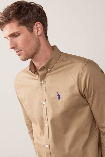 Polo Republica Men's Signature Pony Embroidered Solid Casual Shirt Men's Casual Shirt Polo Republica 