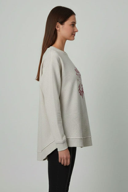 L.A.T Women's Smile To Be Happy Minor Fault Sweatshirt