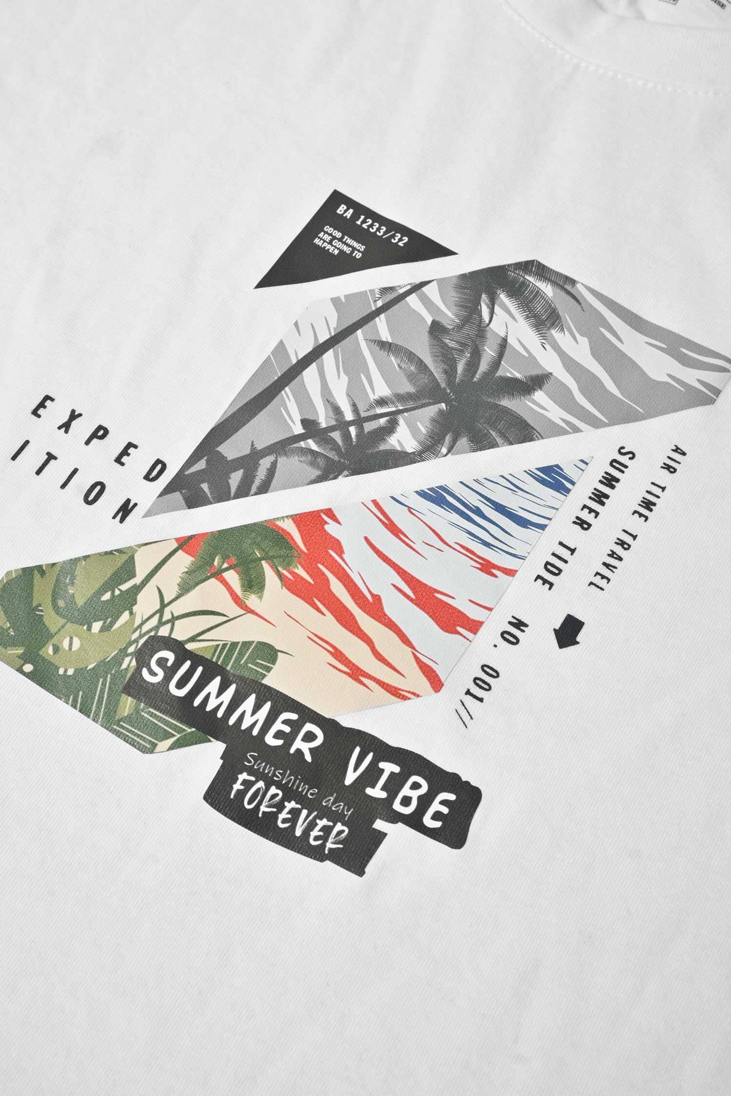 Polo Republica Boy's Summer Vibe Printed Tee Shirt