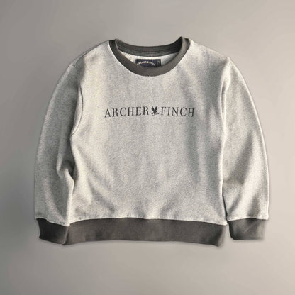 Archer & Finch Boy's Printed Terry Sweat Shirt Boy's Sweat Shirt LFS Grey Marl 3-4 Years 
