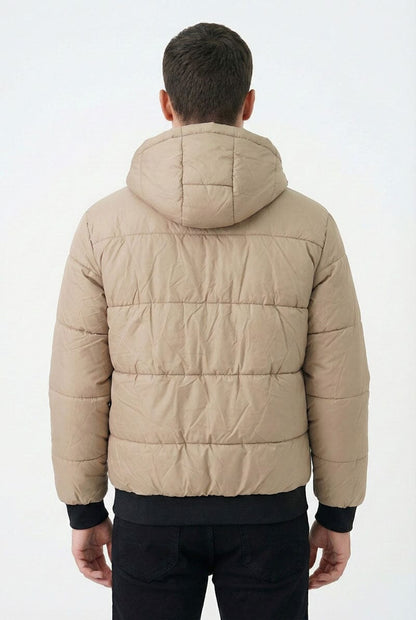 Men's Detachable Hood Puffer Jacket