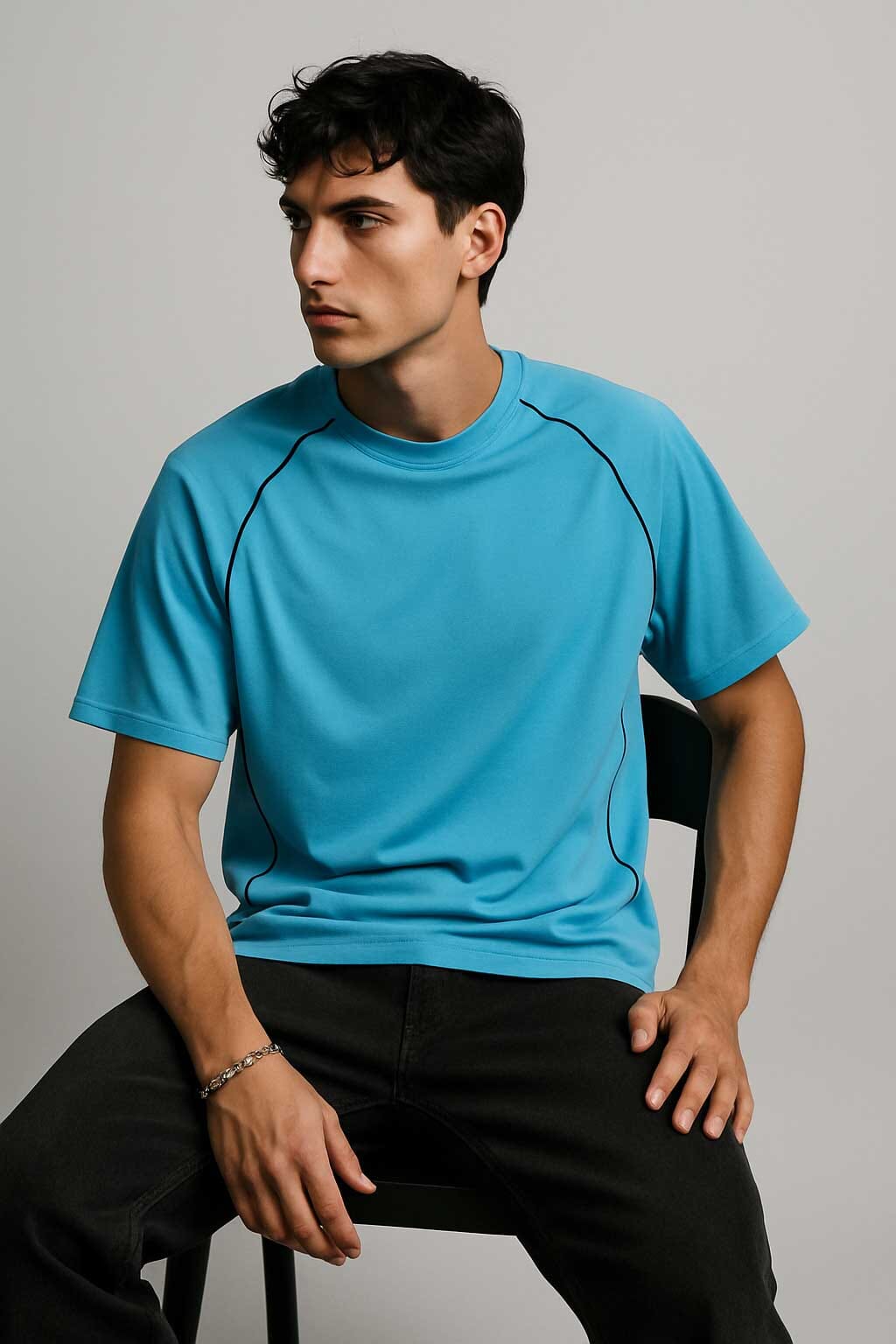 Polo Republica Men's Contrast Piping Tee Shirt