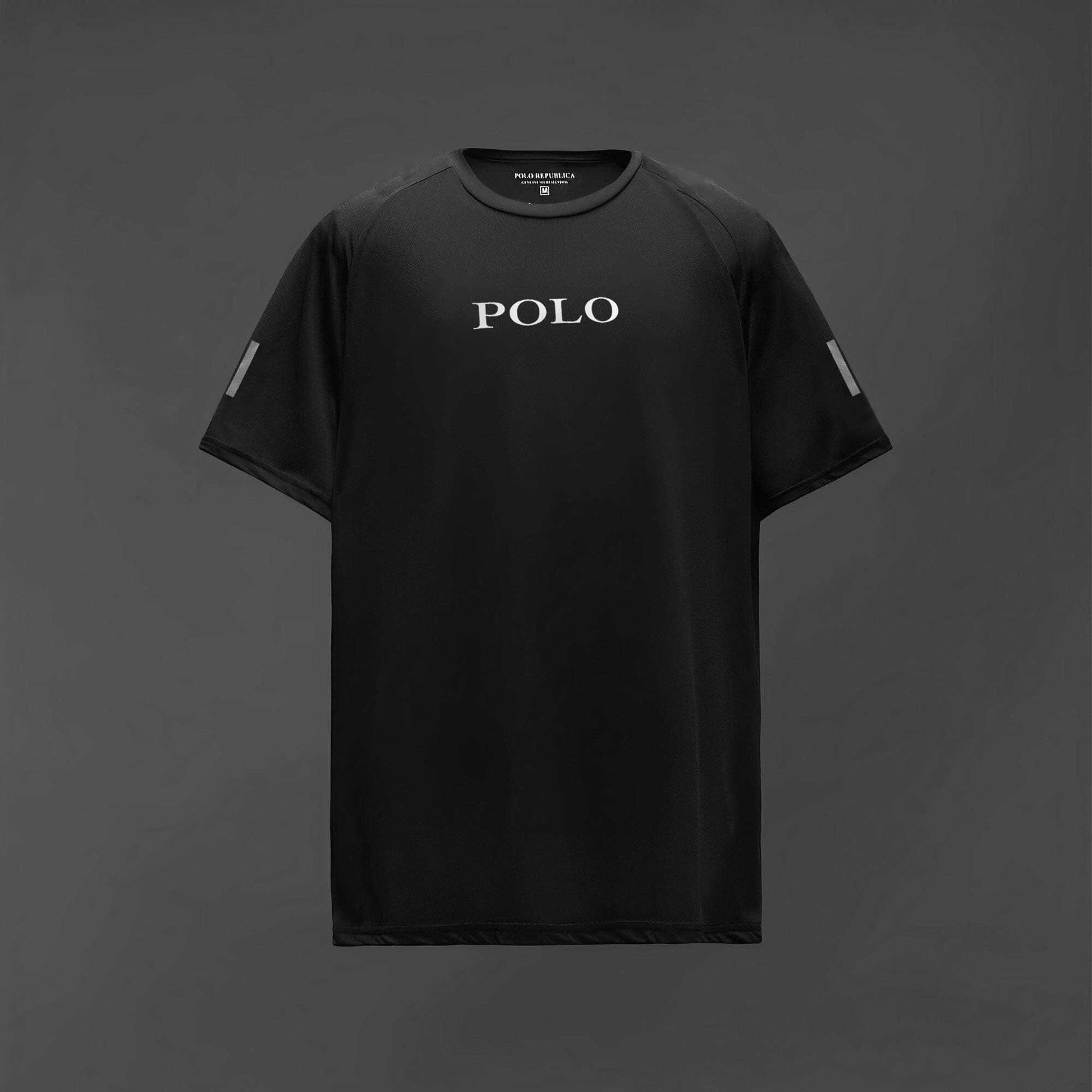 Polo Republica Men's Polo Athletic & Single Stripes Printed Raglan Activewear Tee Shirt Men's Tee Shirt Polo Republica 