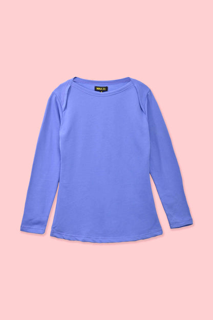 Max 21 Women’s Stylish Long Sleeves Sweat Shirt Women's Casual Shirt SZK Sky S 