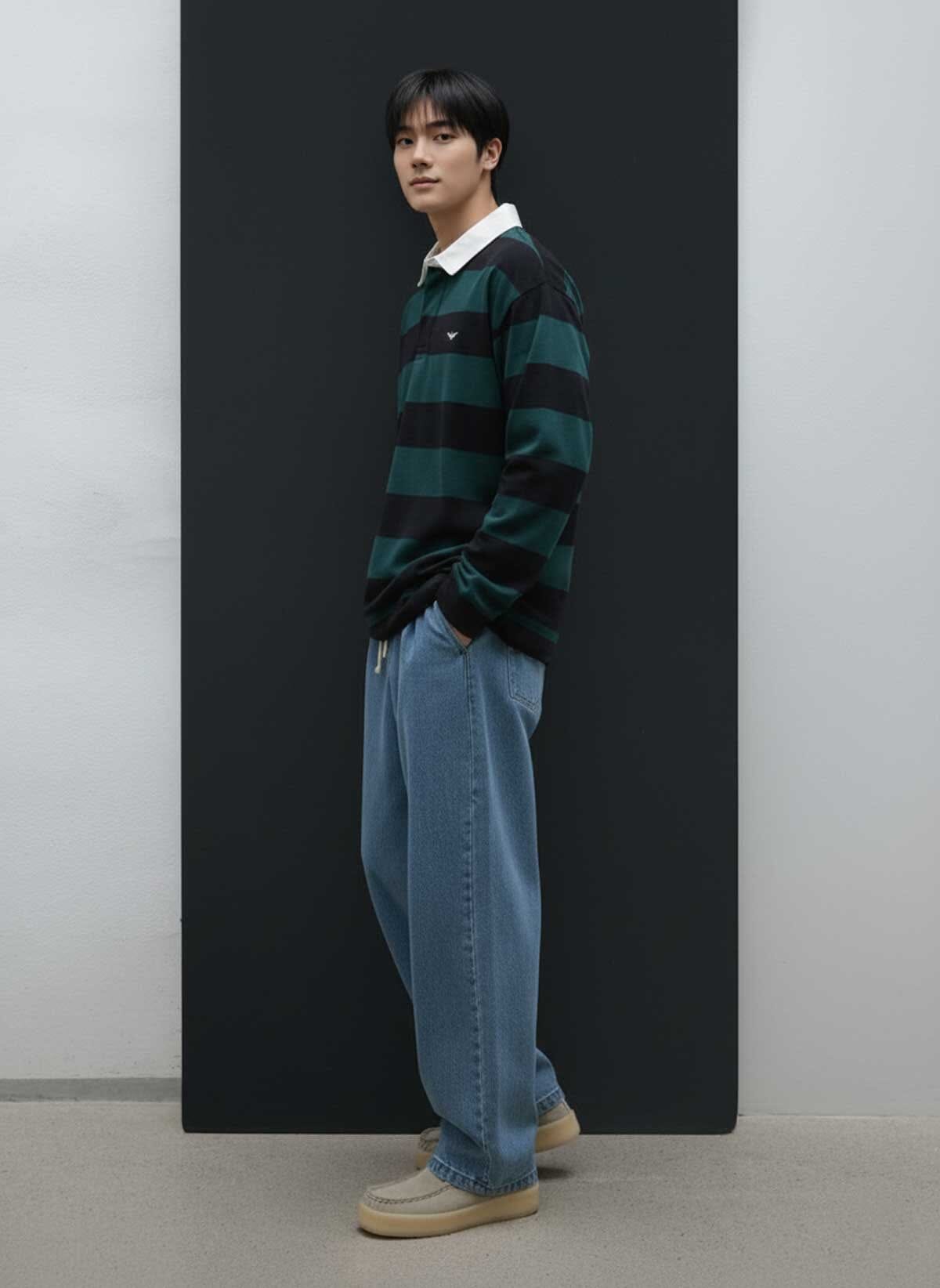 Bottle Green & Black