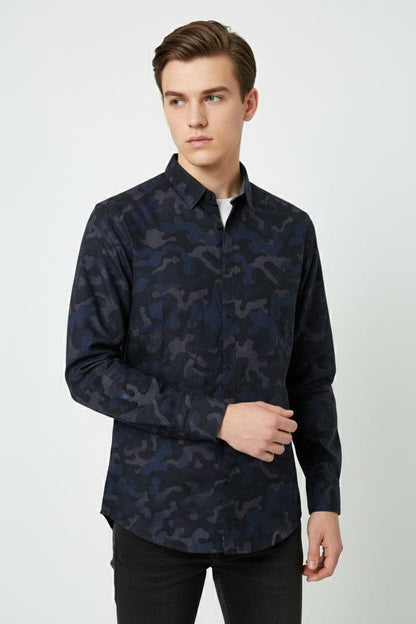 Scanners Men's Camo Casual Shirt