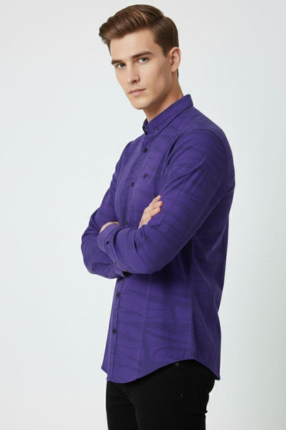 Fashion Culture Men's Embroidered Casual Shirt