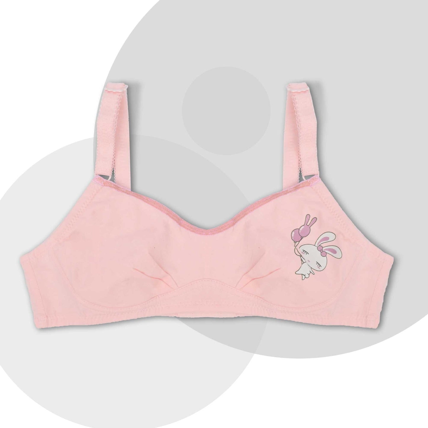 Women's /Girl's Bunny Balloon Printed Soft Petite Bra Women's Lingerie RAM Pink 30 