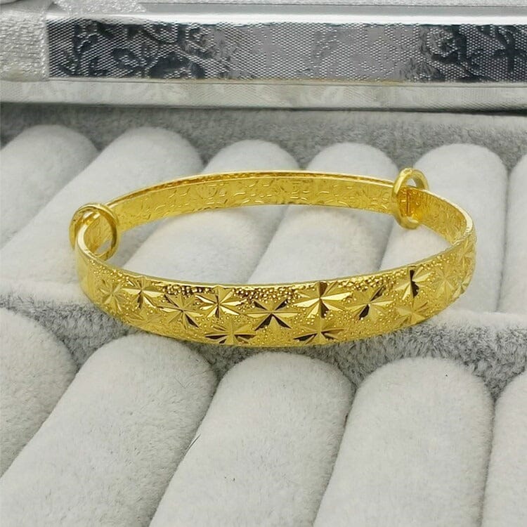 Women's Flower Imitation Artificial Gold Bracelet