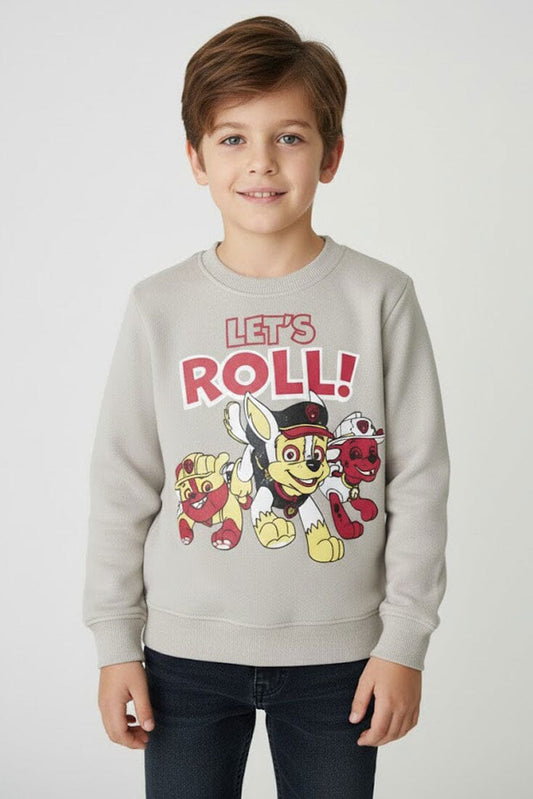 Minoti Boy's Let's Roll Fleece Sweatshirt