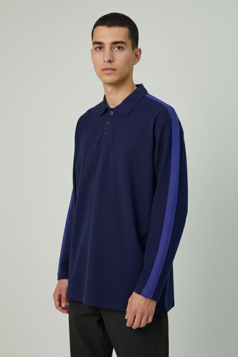 Men's Panel Sleeve Polo Shirt