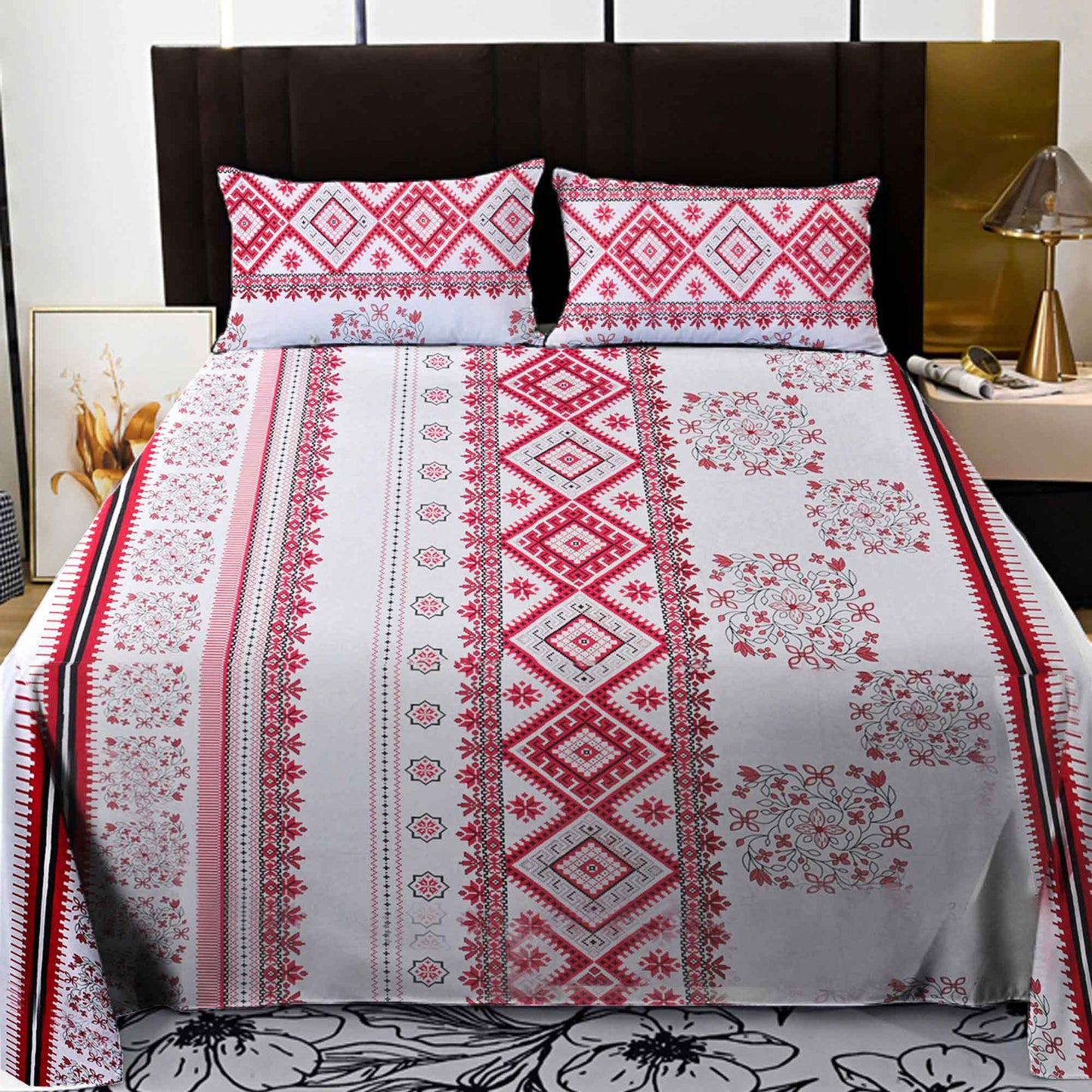 Polo Republica Brasov Premium Collection 3 Piece Double Bed Sheet Bed Sheet Fiza 