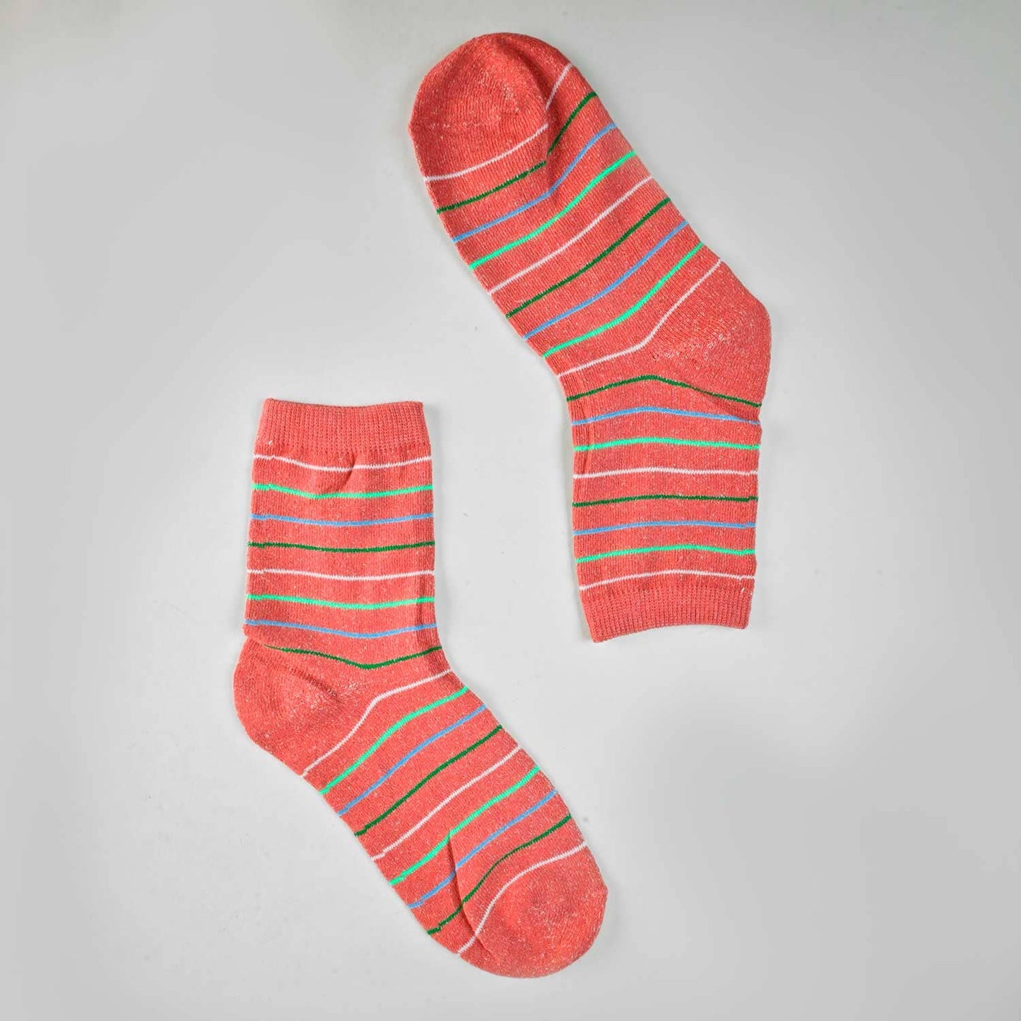 Women's Lining Style Classic Crew Socks Socks SRL Baby Pink D3 EUR 35-40
