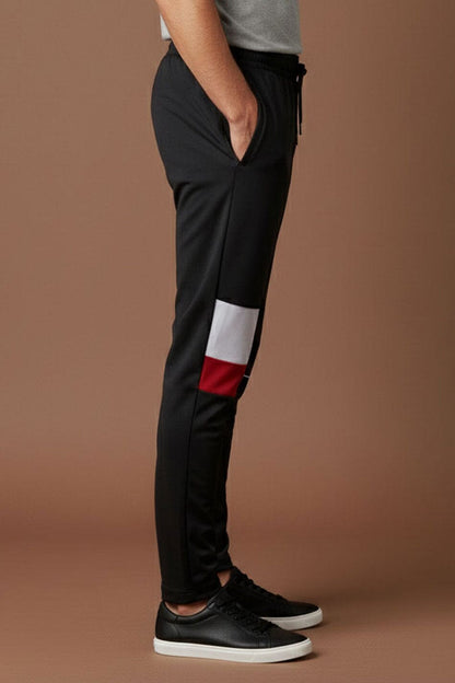 Men's Piping Color Block Activewear Trousers