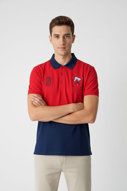 Polo Republica Men's Color-Block Polo Shirt