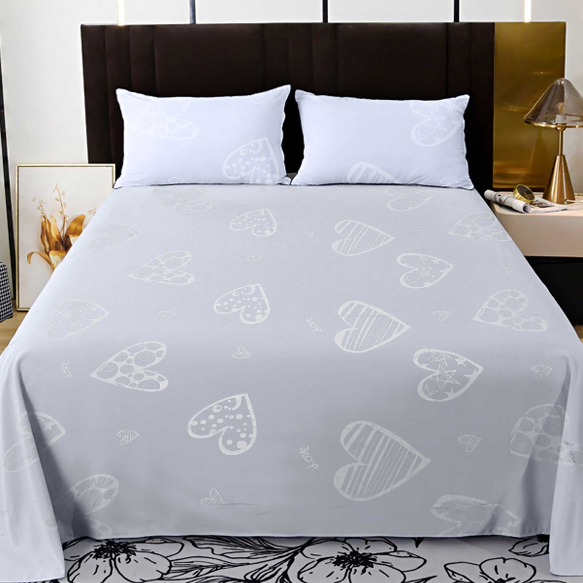 Polo Republica Ripon Premium Collection 3 Piece Double Bed Sheet Bed Sheet Fiza 