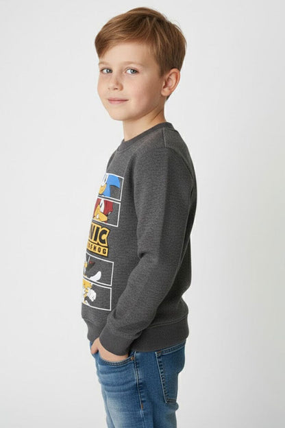 ZRA Boy's Sonic Fleece Sweatshirt