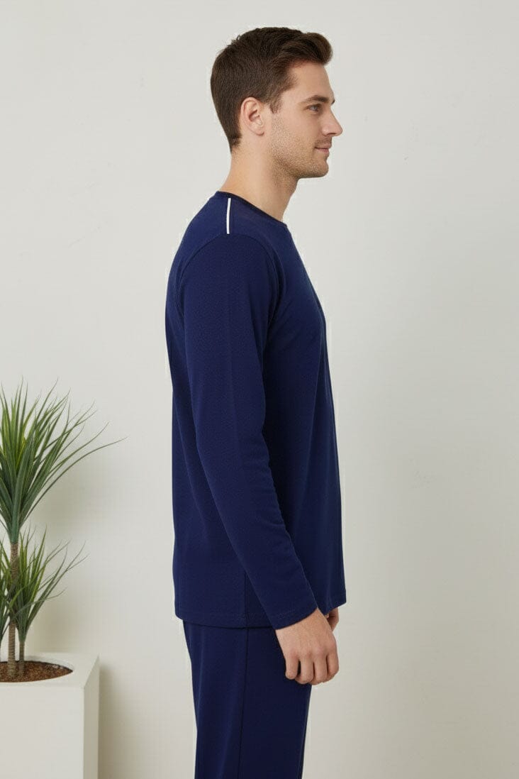 Men's Shoulder Piping Minor Fault Tee Shirt