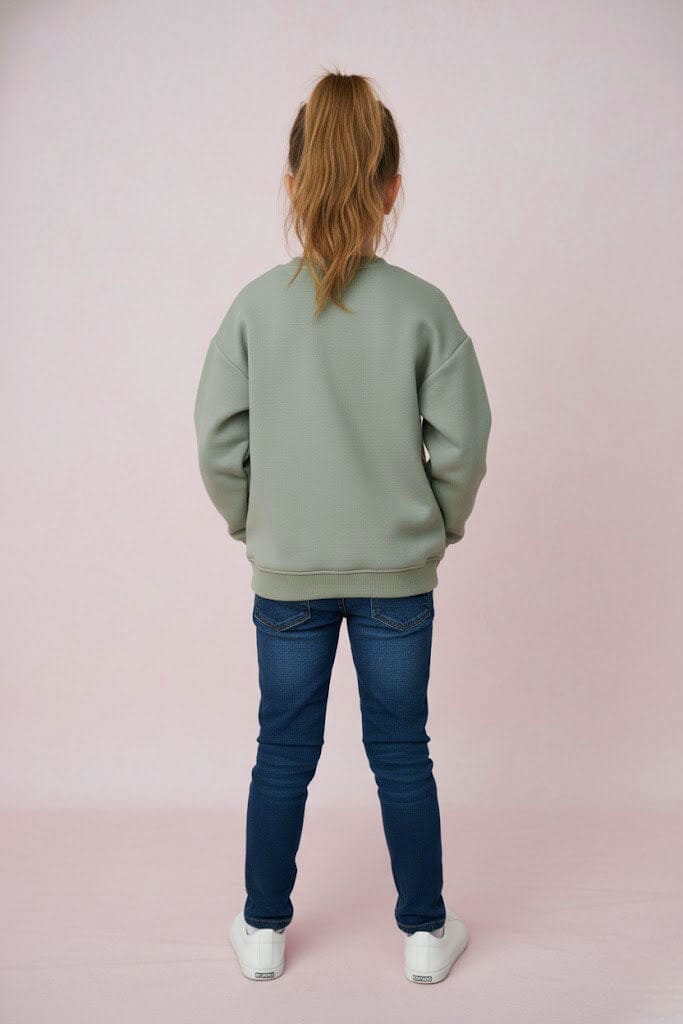 Minoti Girl's Unicorn Fleece Sweatshirt