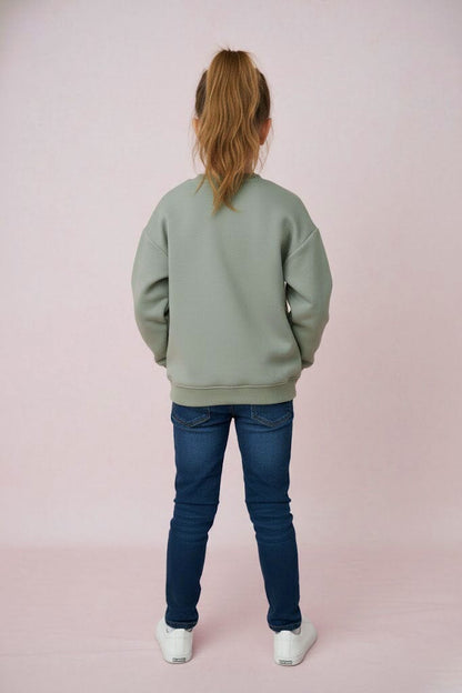 Minoti Girl's Unicorn Fleece Sweatshirt