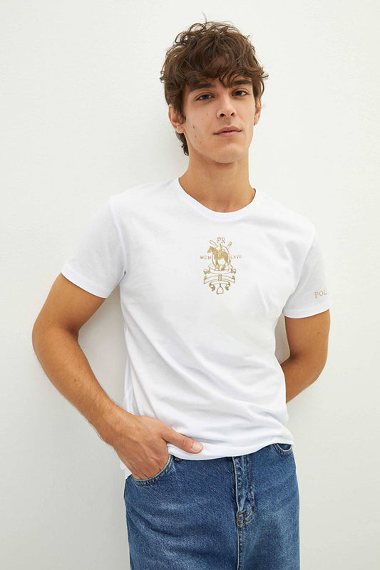Polo Republica Men's PR MCM Embroidered Crew Neck Tee Shirt Men's Tee Shirt Polo Republica 