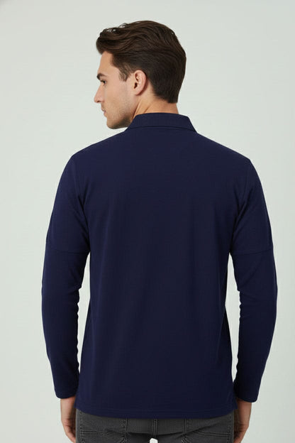Men's Shoulder Piping Polo Shirt