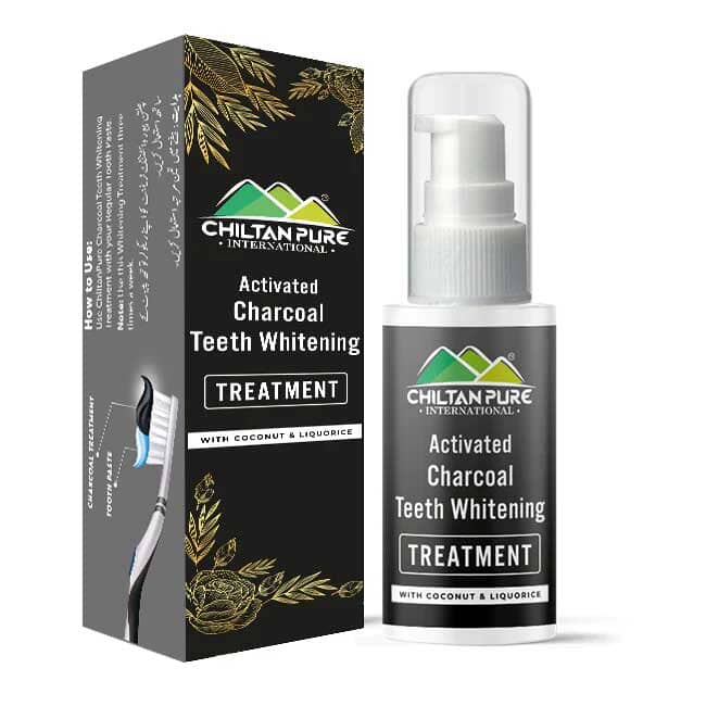 Chiltan Pure Activated Charcoal Teeth Whitening Treatment - 50ml Health & Beauty CNP 