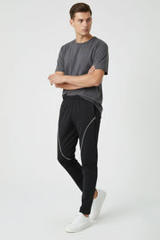 Men's Slim Fit Piping Panel Activewear Trousers