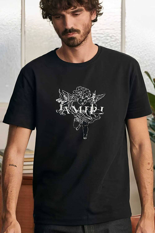 Polo Republica Men's Amiri Printed Crew Neck Tee Shirt