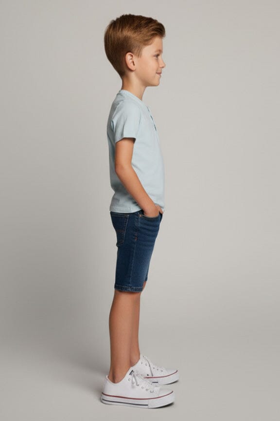 Styles Republic Boy's Basic Henley Tee Shirt