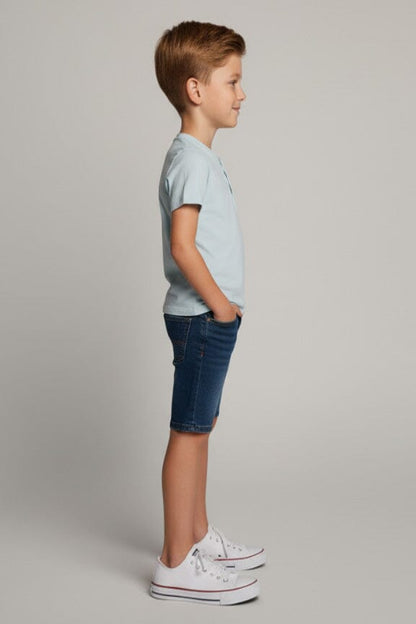 Styles Republic Boy's Basic Henley Tee Shirt