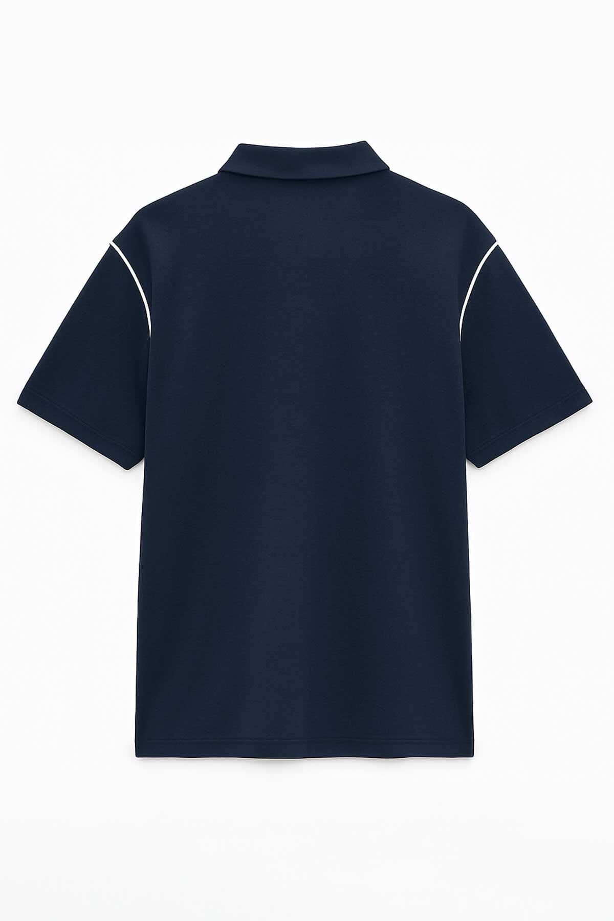 Polo Republica Men's Contrast Piping Oversized Minor Fault Polo Shirt