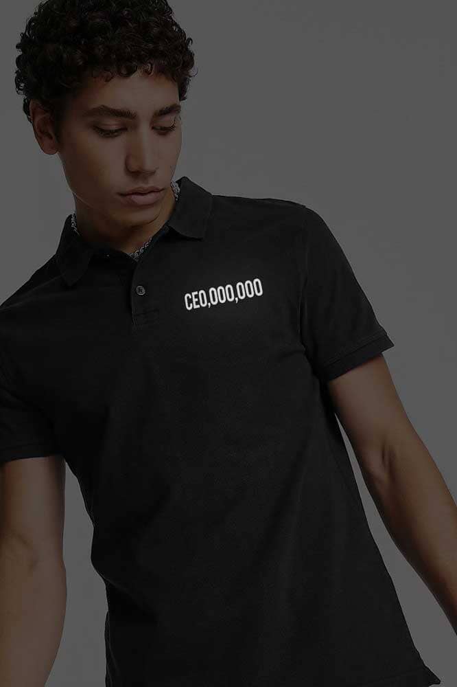 Polo Republica Men's CEO Printed Short Sleeve Polo Shirt Men's Polo Shirt Polo Republica 