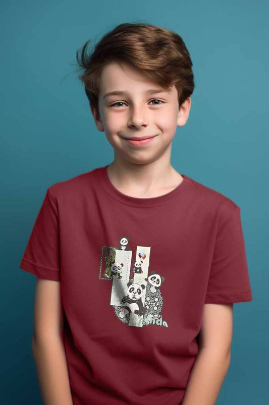 Polo Republica Boy's Panda Family Printed Tee Shirt Boy's Tee Shirt Polo Republica 